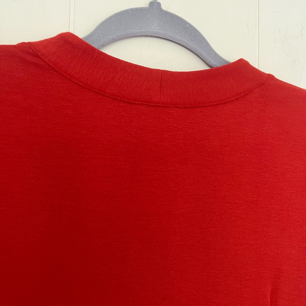J. Jill Monterey Knit Midi Dress Orange Red Rust Fall Size XS - Picture 14 of 16